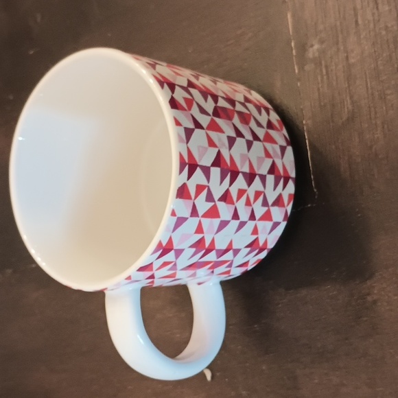 West Elm Geometric Print Initial "R" Monogram Mug New - Picture 3 of 4